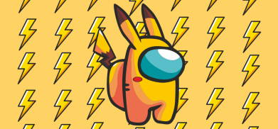 Кухоль з повною запечаткою Among Us - Pikachu skin 2