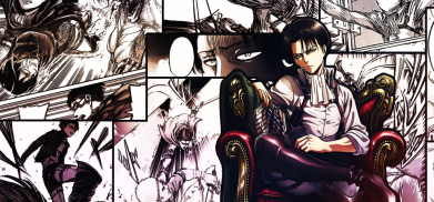 Кружка двоколірна з повною запечаткою Attack on Titan Кapral Levi 2