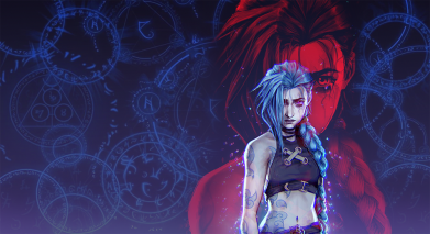 Кружка двоколірна з повною запечаткою Аркейн Джнкс 2