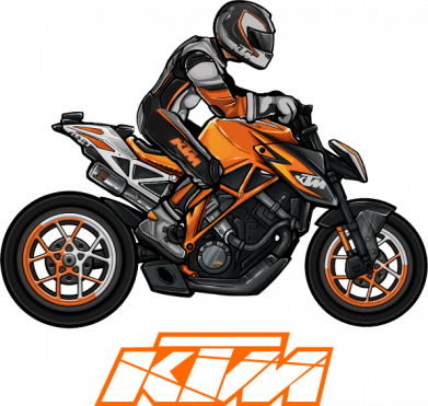 Принт Футболка преміум чоловіча FATLINE Sport Bike Art, Фото № 2 - FATLINE