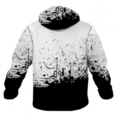 3D куртка унисекс Black and White 2