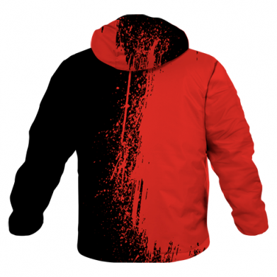 3D куртка унисекс Бабл Квас красный арт 2