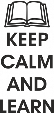 Принт Коврик для мыши Keep calm and learn, Фото № 2 - FATLINE