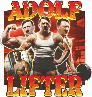 Мужская футболка  с V-образным вырезом Adolf lifter 2
