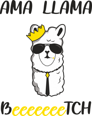 Принт Блокнот А5 Ama llama beeetch, Фото № 2 - FATLINE