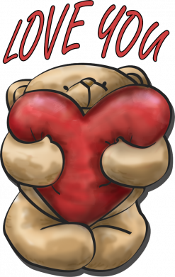 Кружка 320ml Bear love you 2