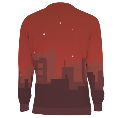 3D свитшот Ironman and сity 2