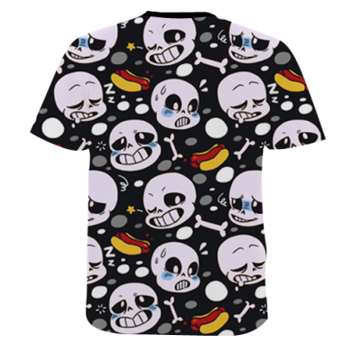 Мужская 3D футболка Sans Undertale 2