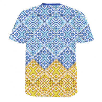 Мужская 3D футболка Вишиванка с гербом 2