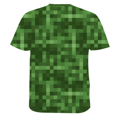 Чоловіча 3D футболка Minecraft пікселі 2