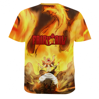 Мужская 3D футболка Fairy tail Natsu 2