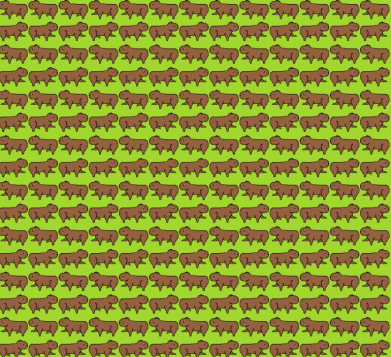 Принт Прапорець настільний Капібара піксельна, Фото № 2 - FATLINE