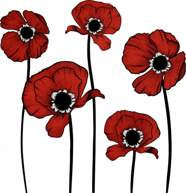 Шеврон щит Квіти навколо слідів від куль 2