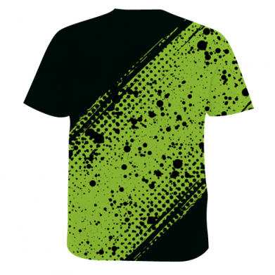 Мужская 3D футболка Yamaha green logo 2