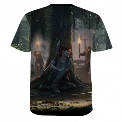 Мужская 3D футболка Ellie Plays Guitar 2