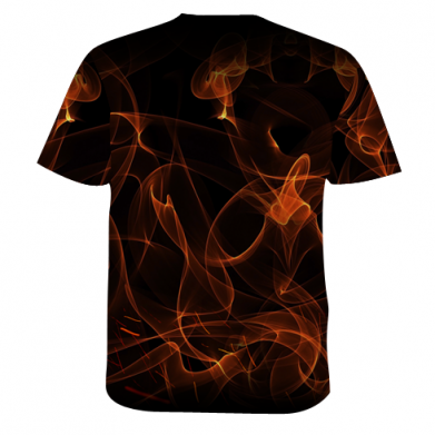 Чоловіча 3D футболка Ghost On Fire 2