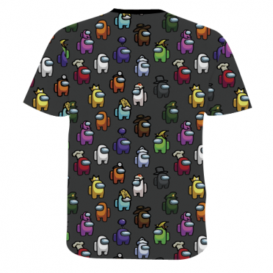 Мужская 3D футболка Among Us Pattern 2