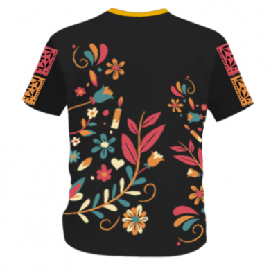 Мужская 3D футболка Floral Calavera 2