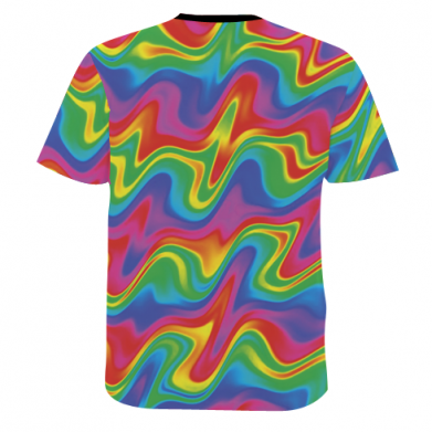 Чоловіча 3D футболка Colored Pug 2