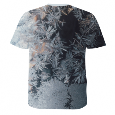 Мужская 3D футболка Frosting pattern 2