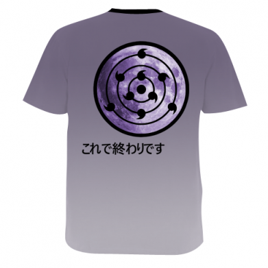 Мужская 3D футболка Uchiha Obito - jinchuuriki form 2