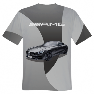 Мужская 3D футболка Mercedes GT 1039 2