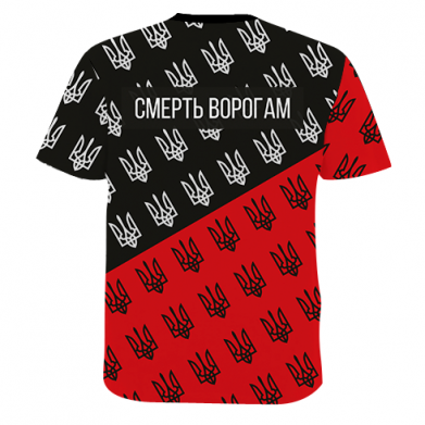 Мужская 3D футболка Слава Украине, смерть врагам! 2