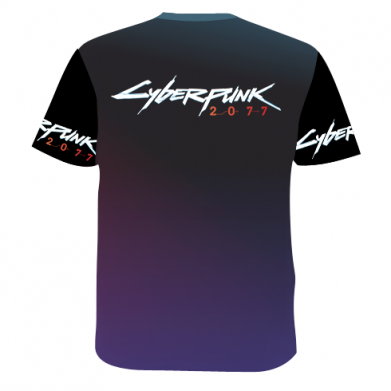 Мужская 3D футболка Cyberpunk Girl Portrait 2