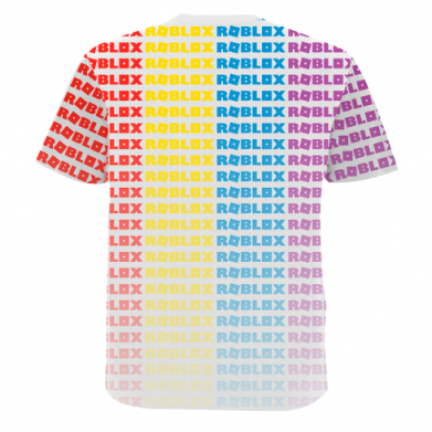 Чоловіча 3D футболка 3D Roblox Rainbow 2