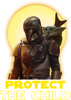 Мужская майка Mandalorian the child 2