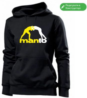 Худи женская черная (M) Manto