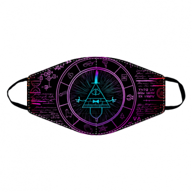 Маска для обличчя Neon Bill Cipher 2