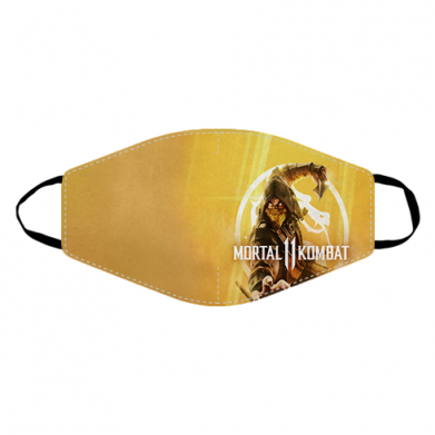 Маска для лица Mortal kombat 11 Scorpio 2