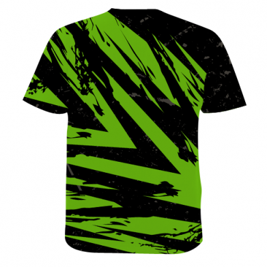 Мужская 3D футболка John Deere and green background 2