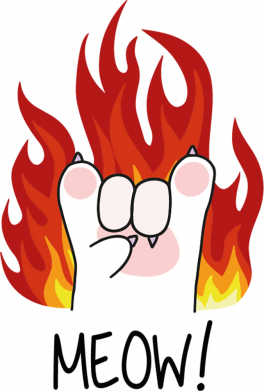 Чоловіча футболка Stedman Meow! Rock 2