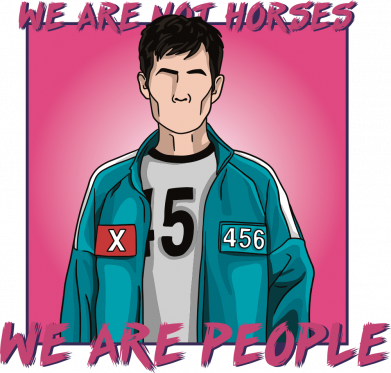 Жіноча футболка Ми не коні, ми люди 2