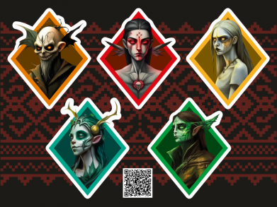 Стікерпак Міфічні істоти України 2