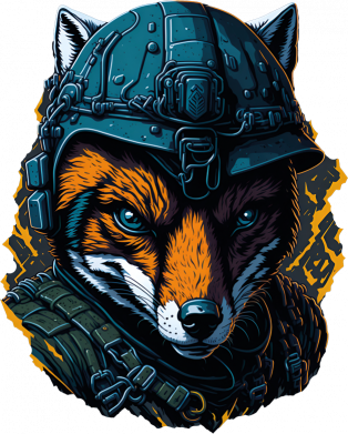 Термобутылка Viano Военная лисица 2