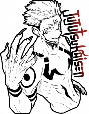Принт Часы настенные Concept Demon Sukuna art, Фото № 2 - FATLINE