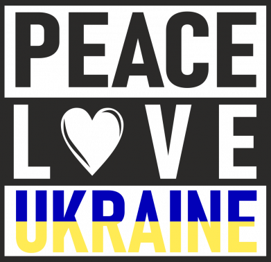 Шеврон щит PEACE LOVE UKRAINE 2