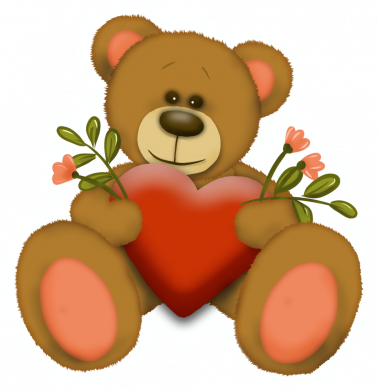 Худи унисекс Мишка с сердцем 2