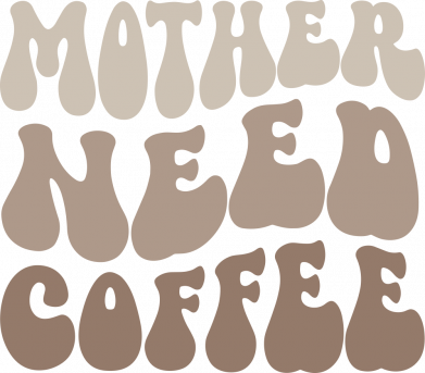 Футболка оверсайз FATLINE Mother need coffee 2