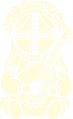 Кепка тай-дай Кукла-мотанка и бандура 2