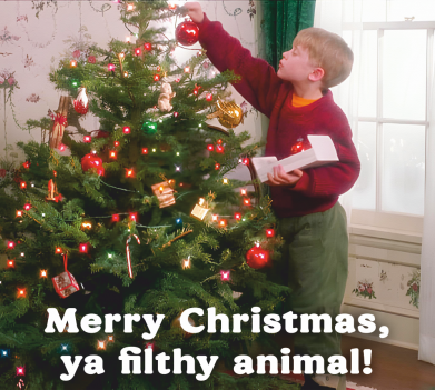 Футболка оверсайз FATLINE Merry Christmas Ya Filthy Animal 2