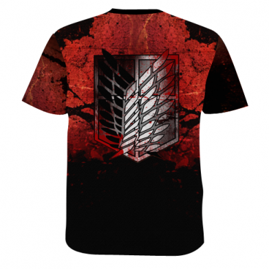 Чоловіча 3D футболка Attack of the Titans 2