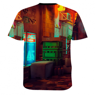 Мужская 3D футболка Stray game 2