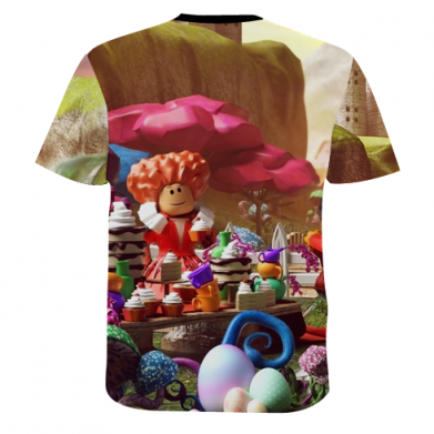 Чоловіча 3D футболка Roblox in Wonderland 2