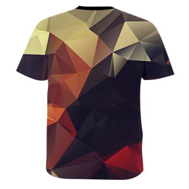 Мужская 3D футболка Polygon abstraction 2