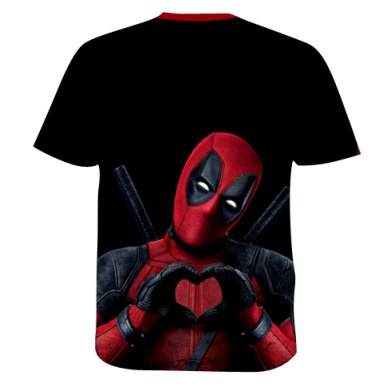 Мужская 3D футболка Deadpool is cool 2