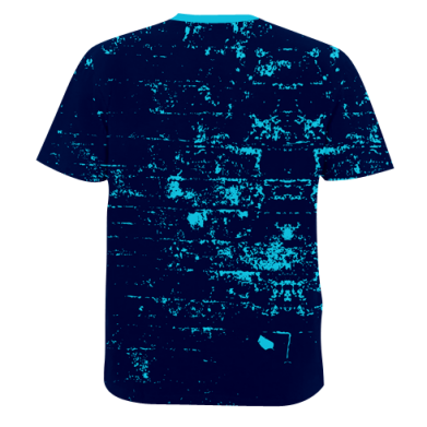 Мужская 3D футболка Texture and skull 2